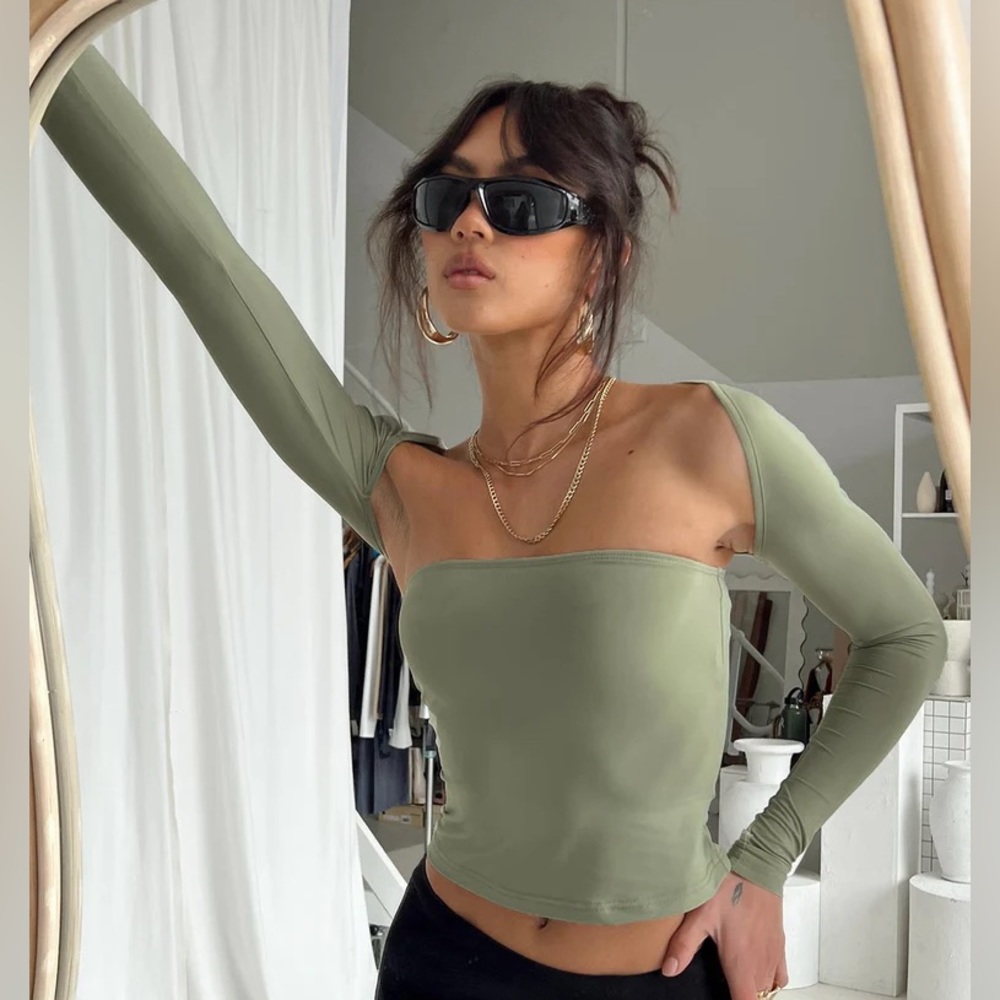 Princess Polly Green Bolero Top